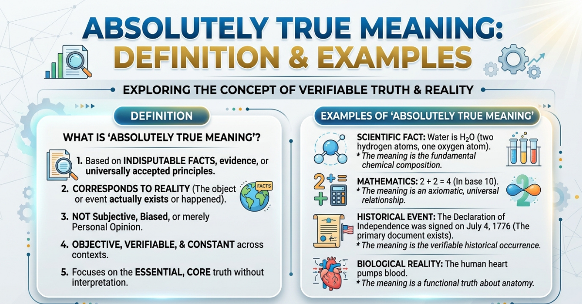 Absolutely True Meaning: Definition & Examples