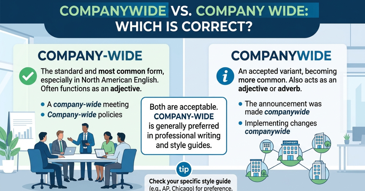 Companywide or Company Wide: Which Is Correct?