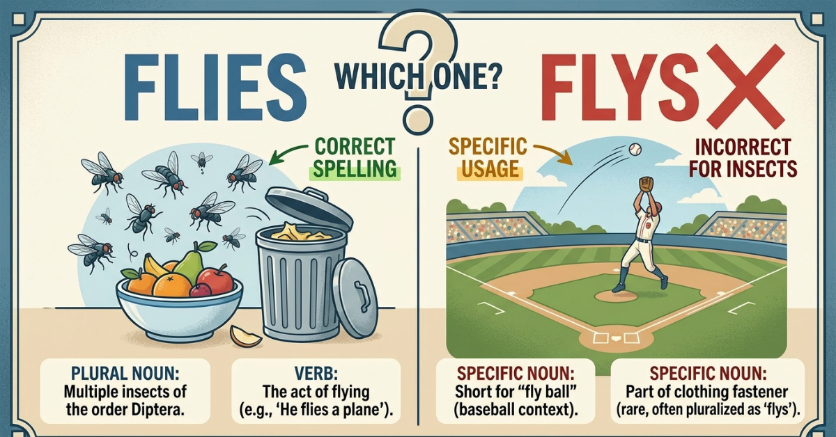 Flies or Flys: Which Spelling Is Correct?