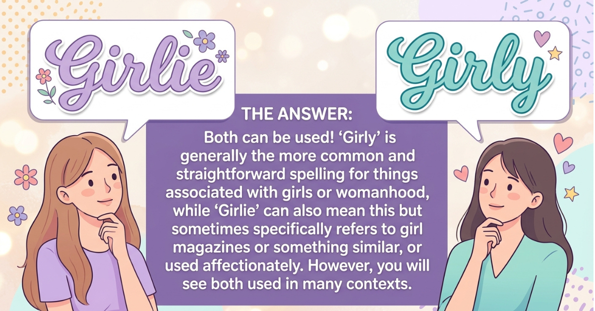 Girlie or Girly: Which Spelling Is Correct?