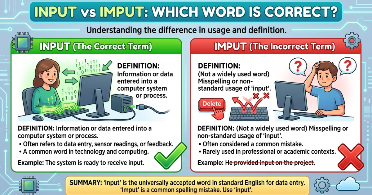 Input vs Imput: Which Word Is Correct?