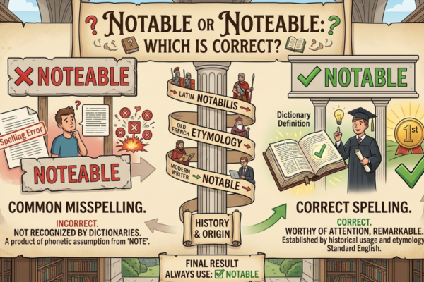 Noteable or Notable: Which Is Correct?