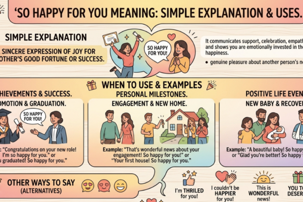 So Happy for You Meaning: Simple Explanation & Uses