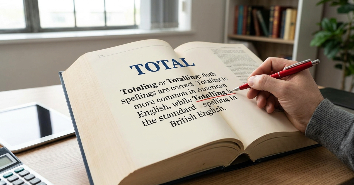 Totaling or Totalling: Which Spelling Is Correct?