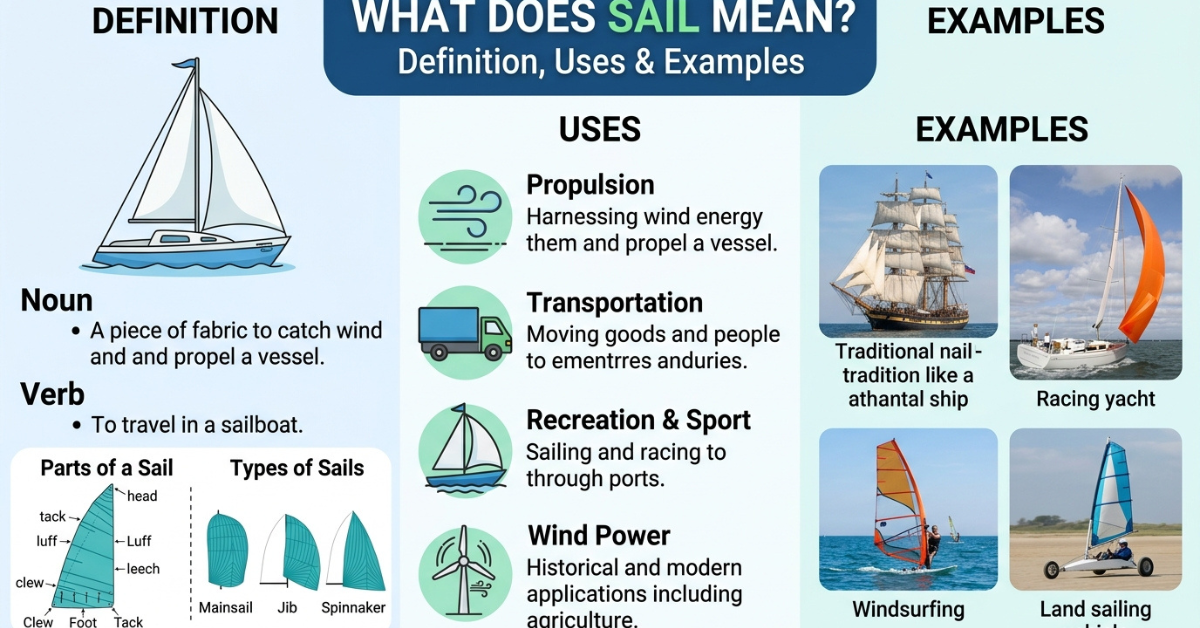 What Does Sail Mean? Definition, Uses & Examples